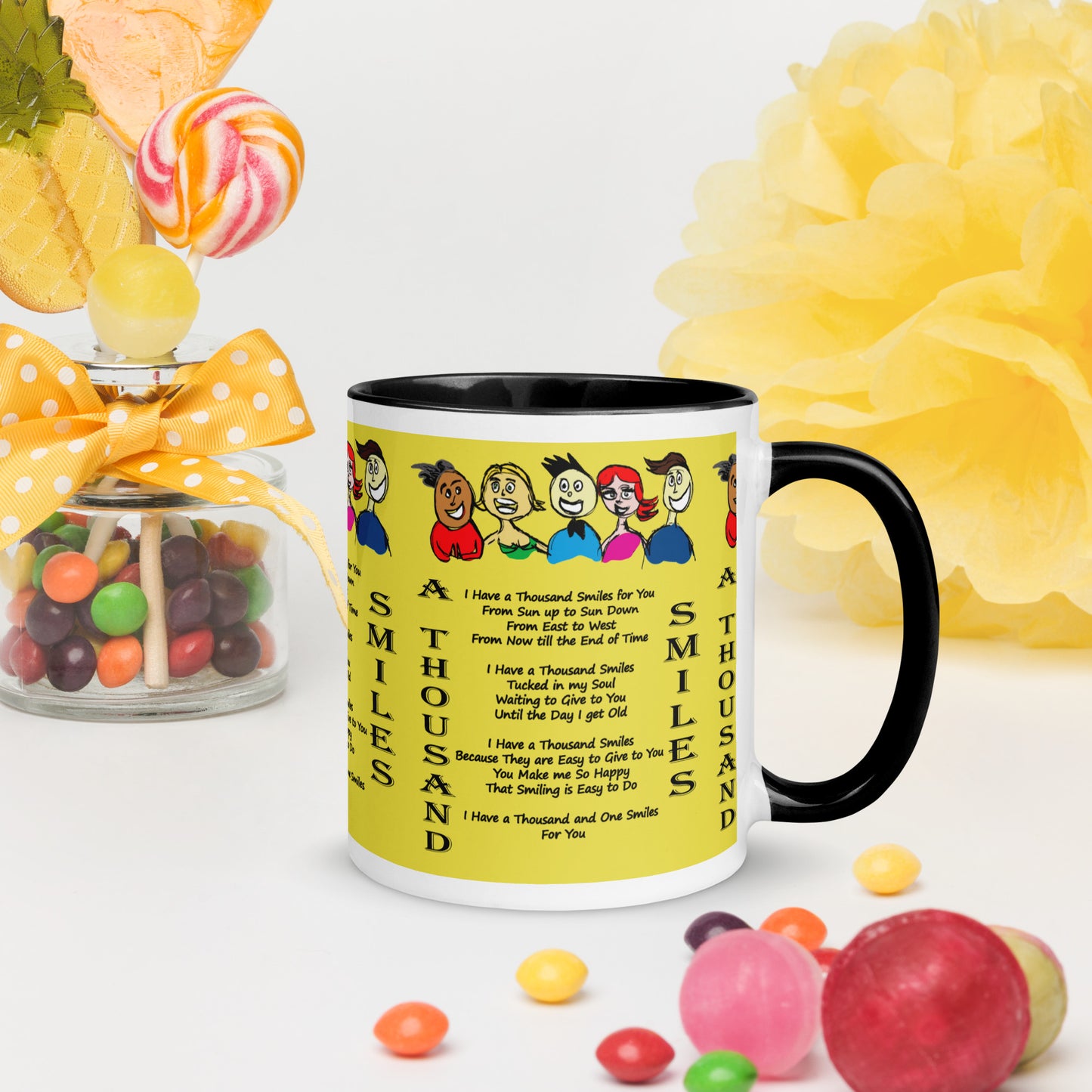 A Thousand Smiles Mug with Color Inside