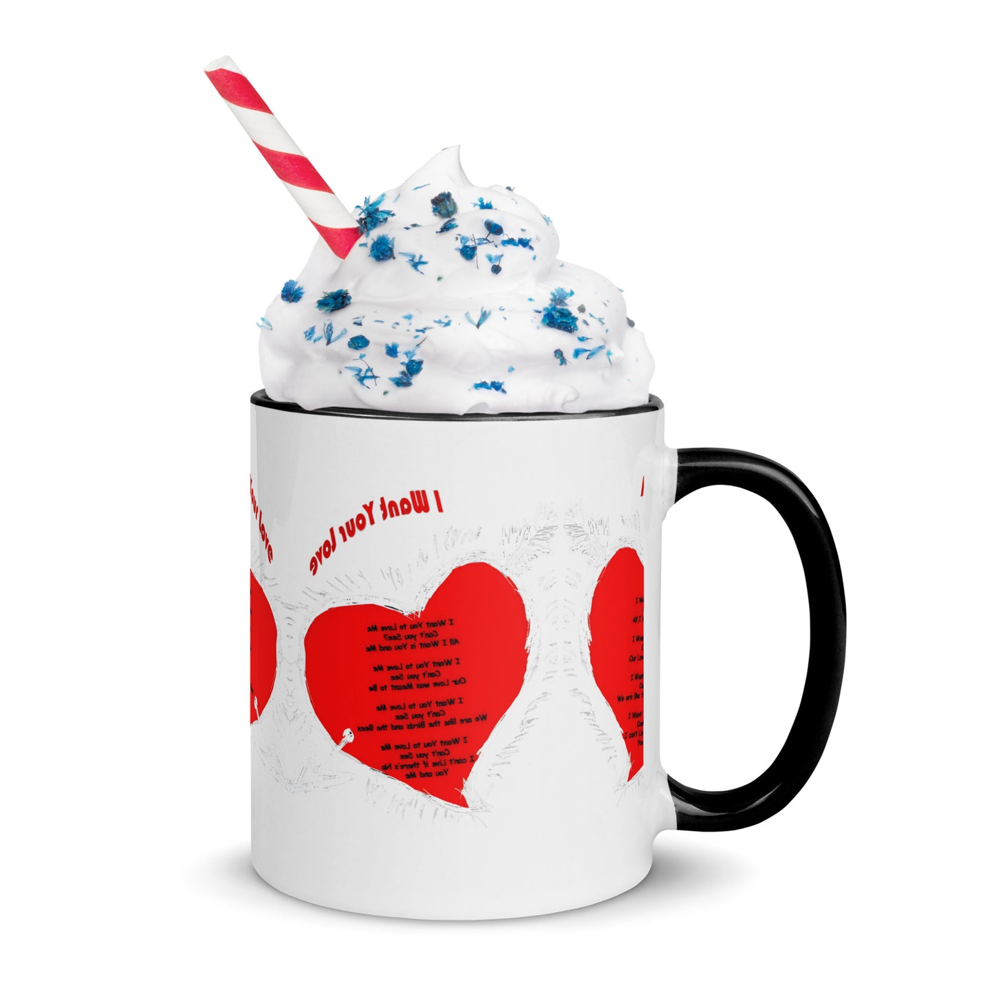 I Want Your Love Mug with Color Inside