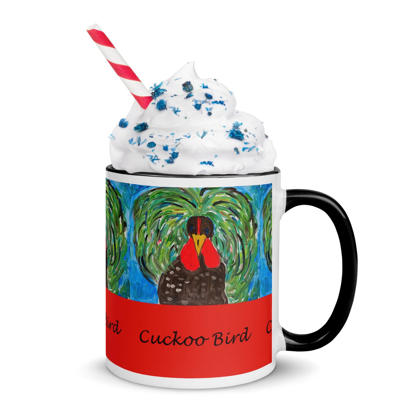 Cuckoo Bird Mug with Color Inside