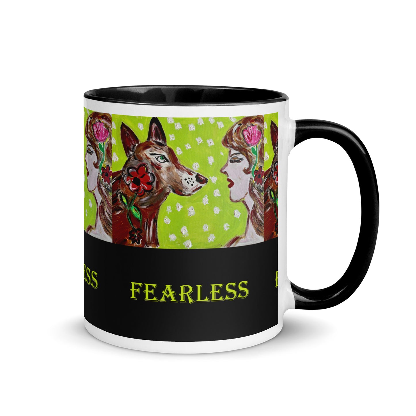 Fearless Mug with Color Inside