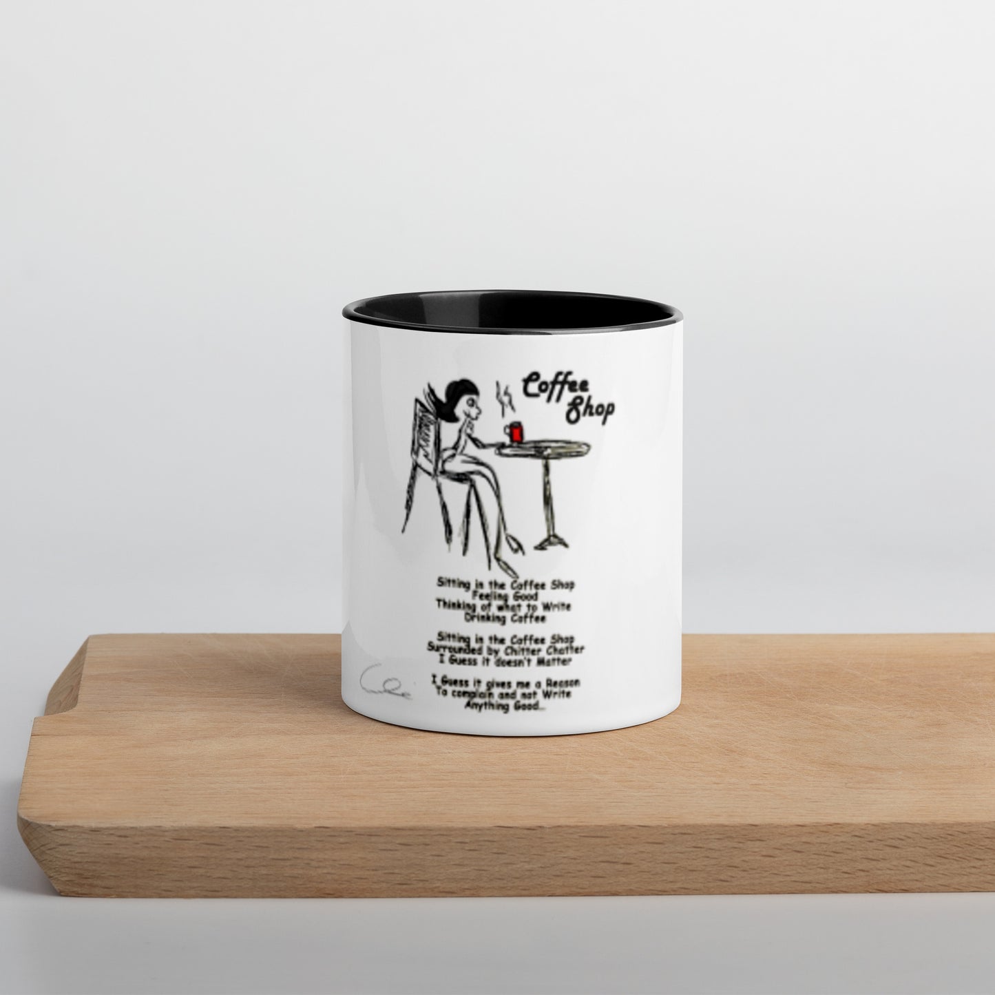 Coffee Shop mug with Color Inside - A Tango to Life