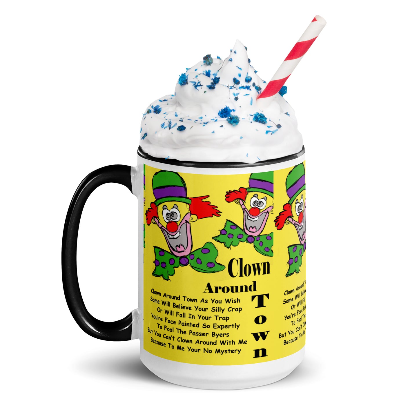 Clown Around Town Mug with Color Inside