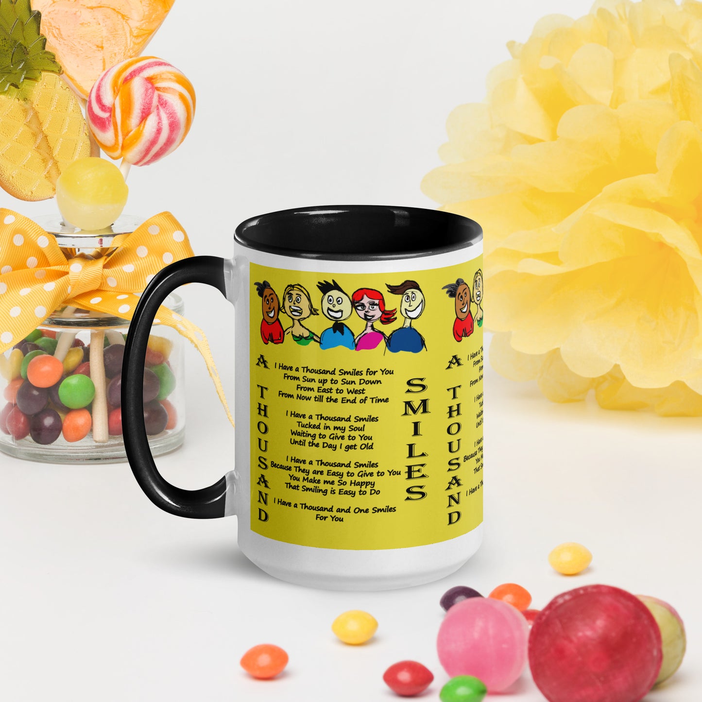 A Thousand Smiles Mug with Color Inside