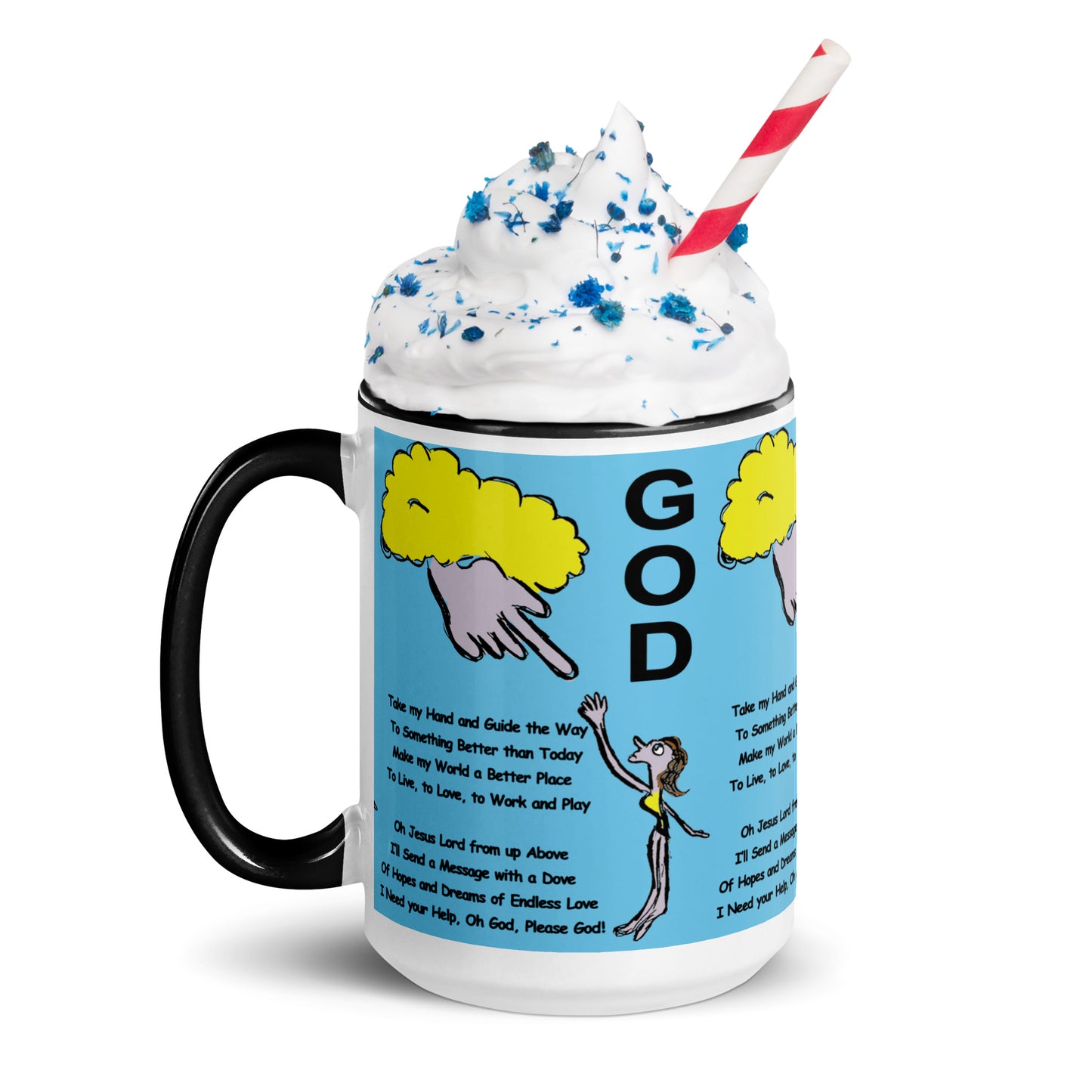 God Mug with Color Inside