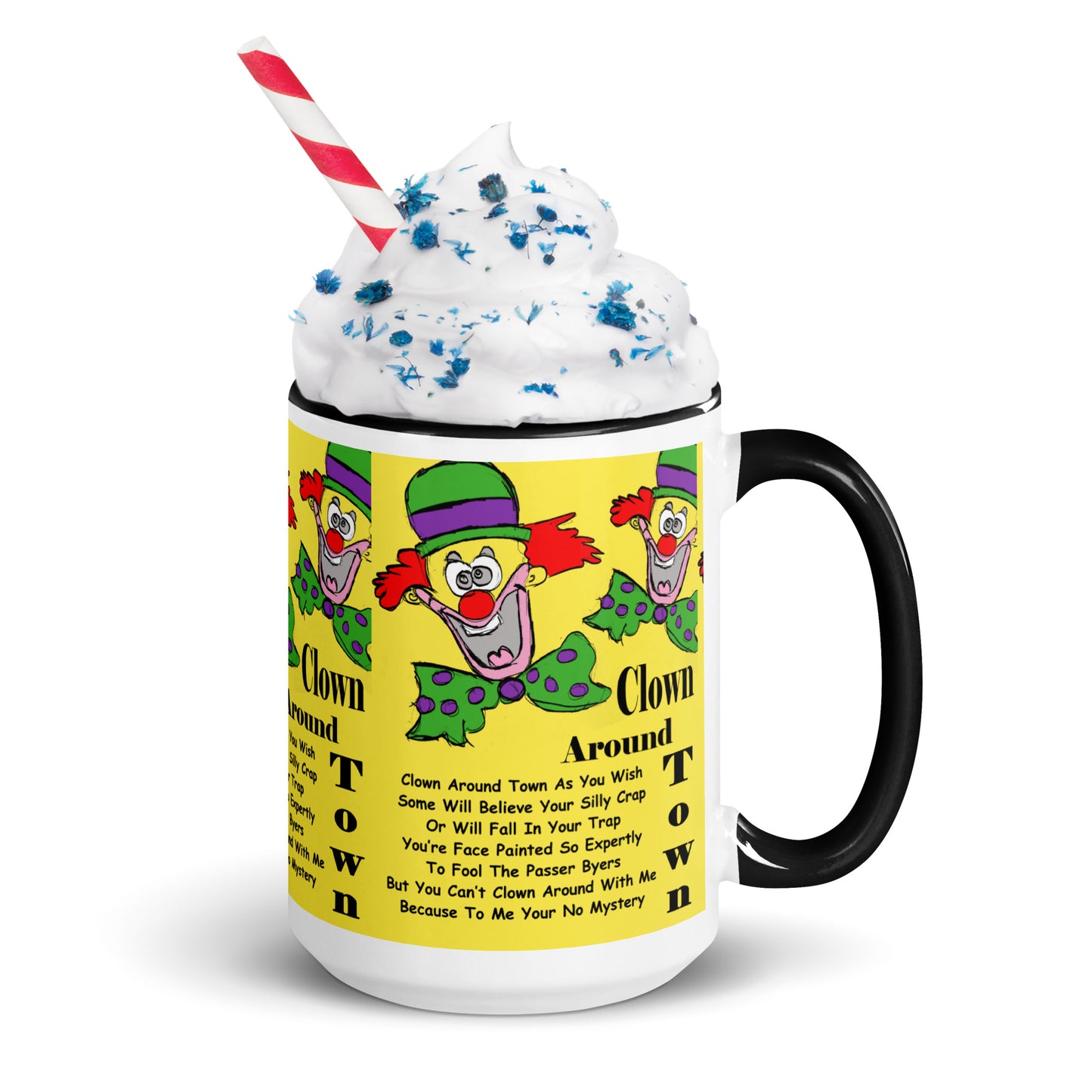 Clown Around Town Mug with Color Inside