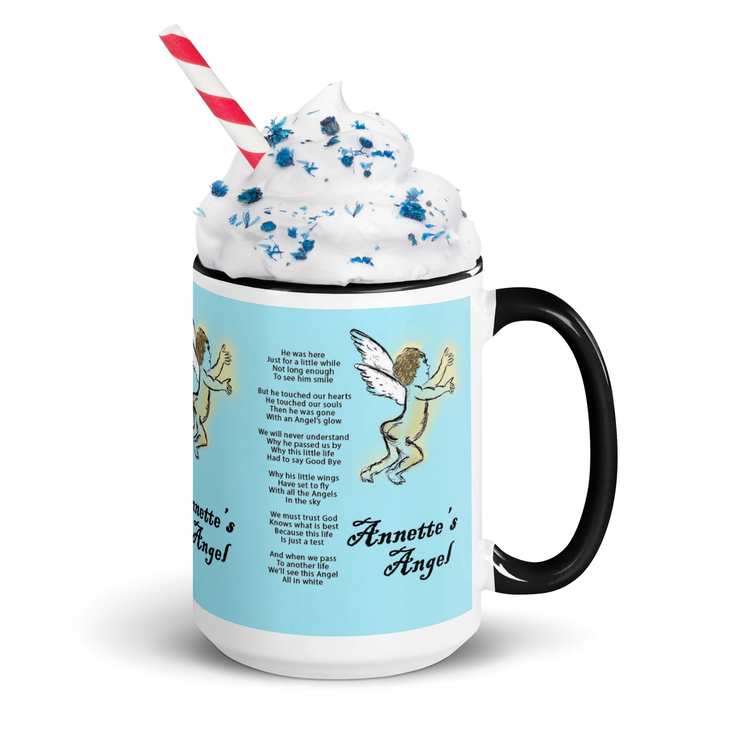 Annette's  Angel Mug with Color Inside