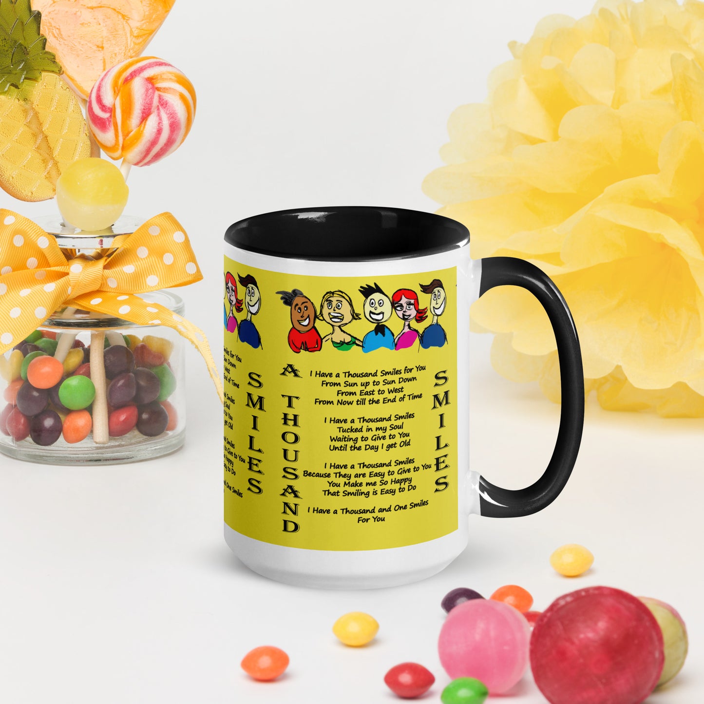 A Thousand Smiles Mug with Color Inside