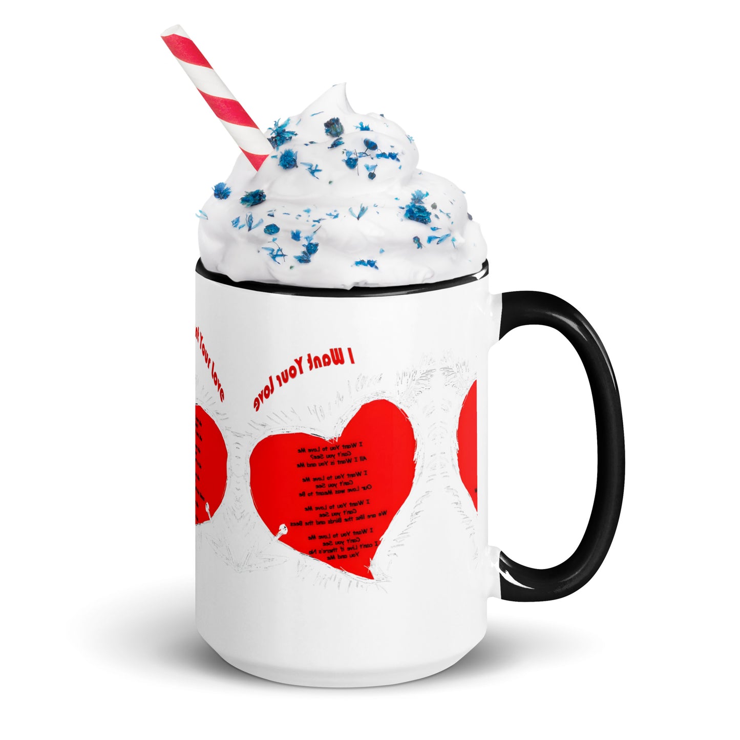 I Want Your Love Mug with Color Inside