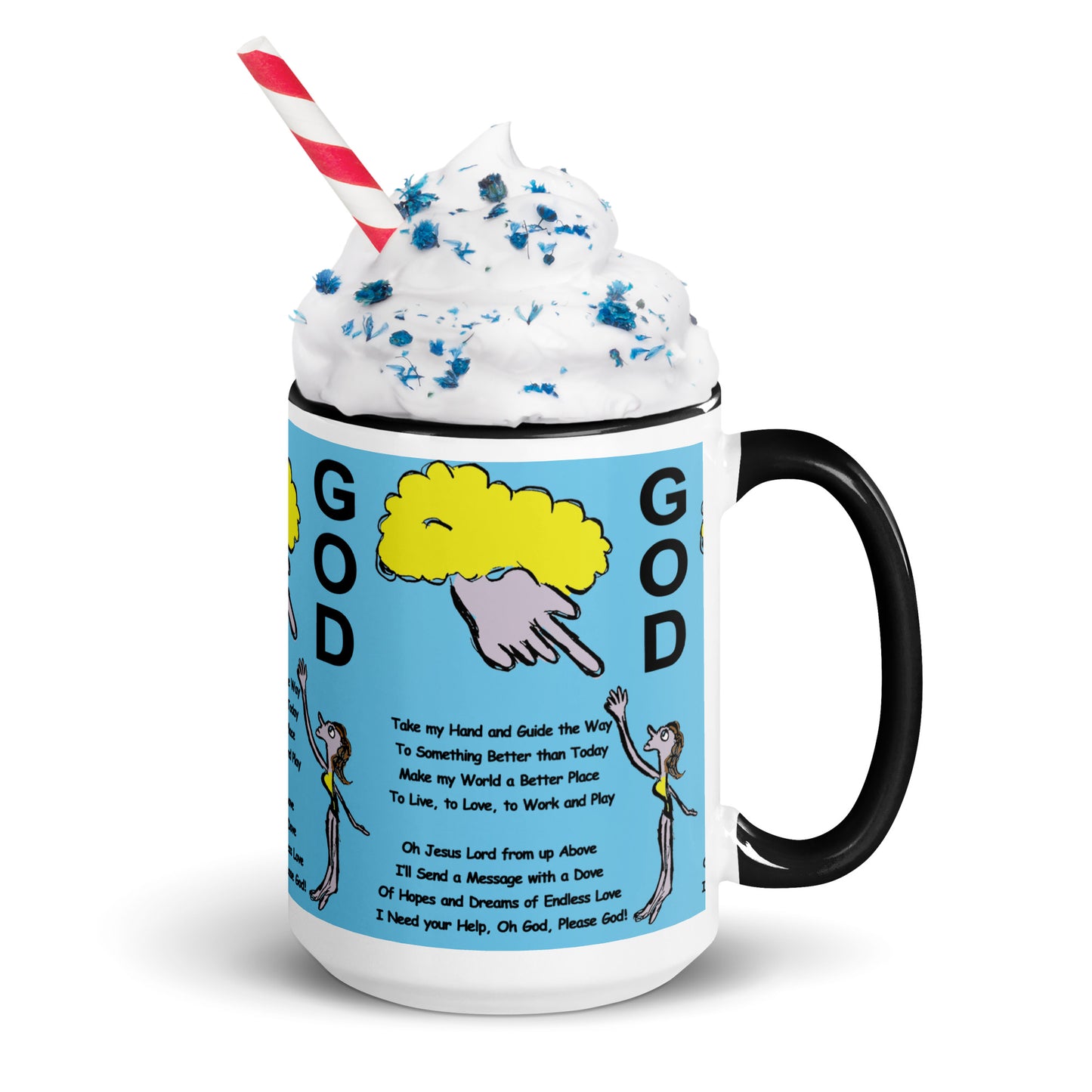 God Mug with Color Inside