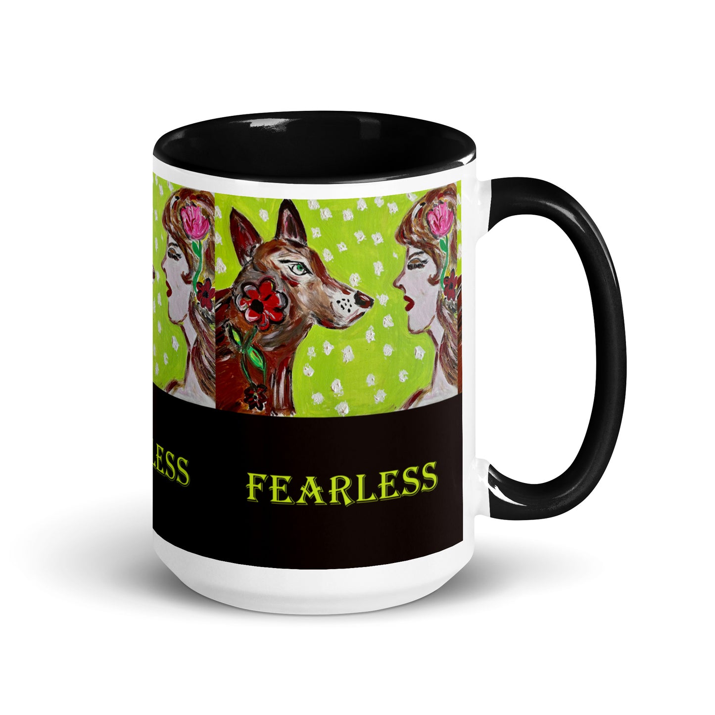 Fearless Mug with Color Inside