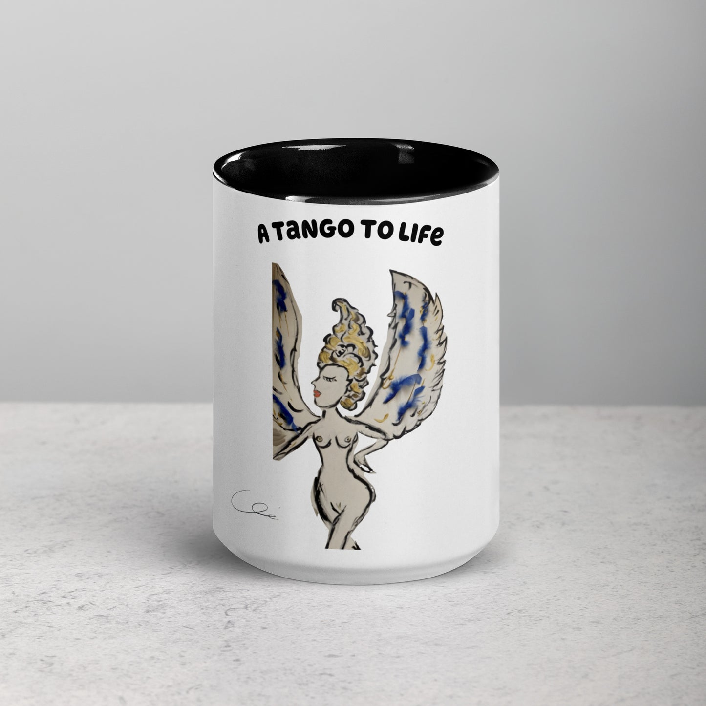 Stuck Up Mug with Color Inside - A Tango to Life