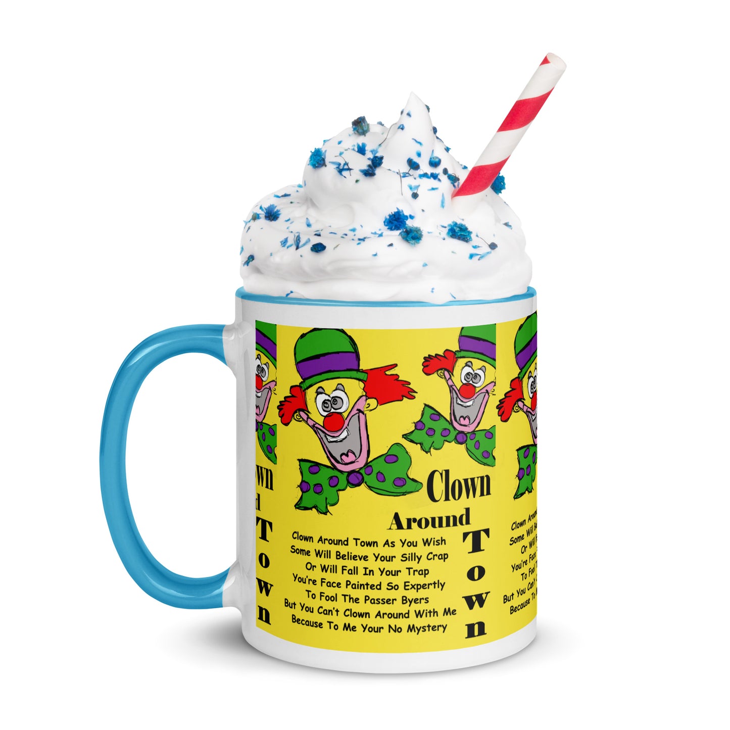 Clown Around Town Mug with Color Inside