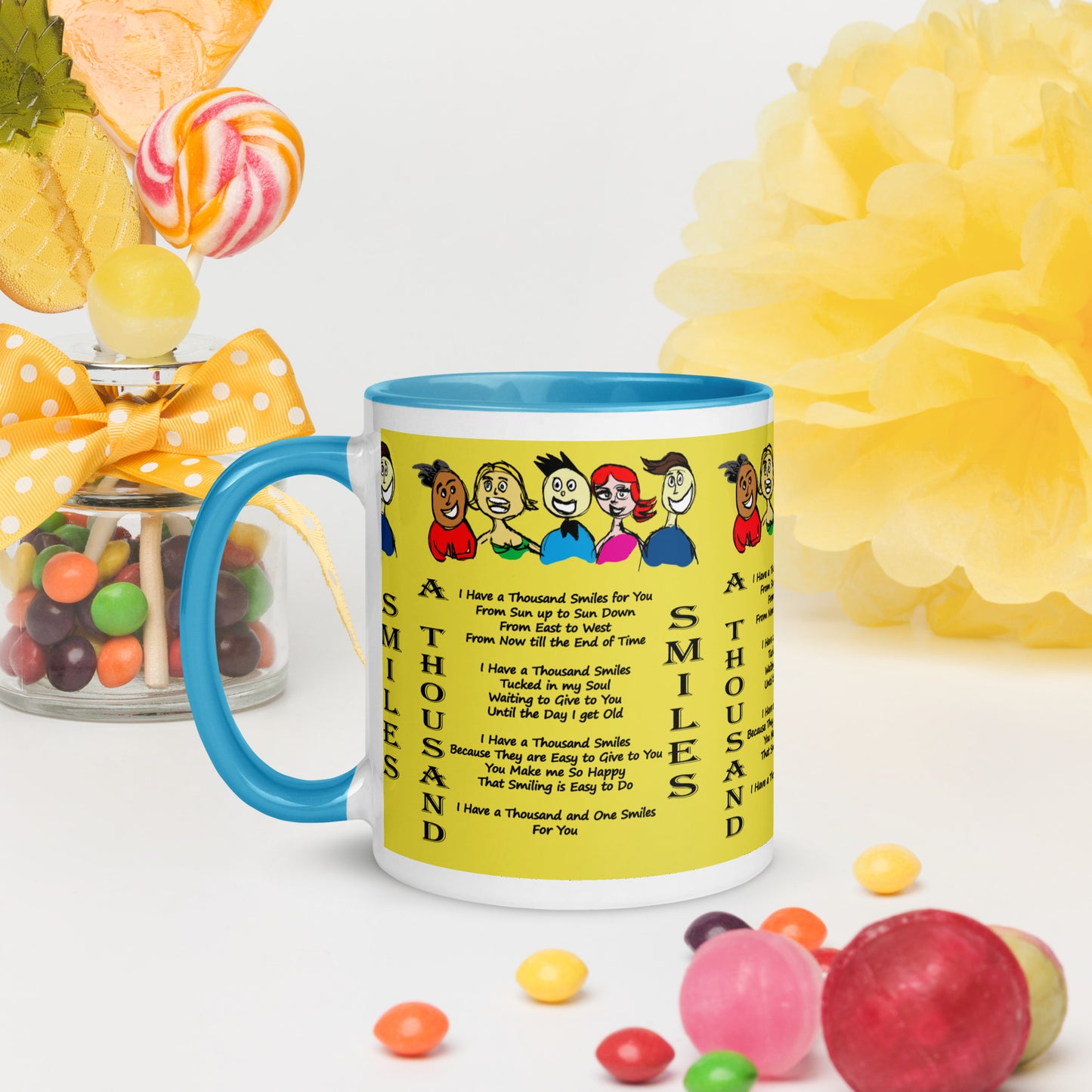 A Thousand Smiles Mug with Color Inside