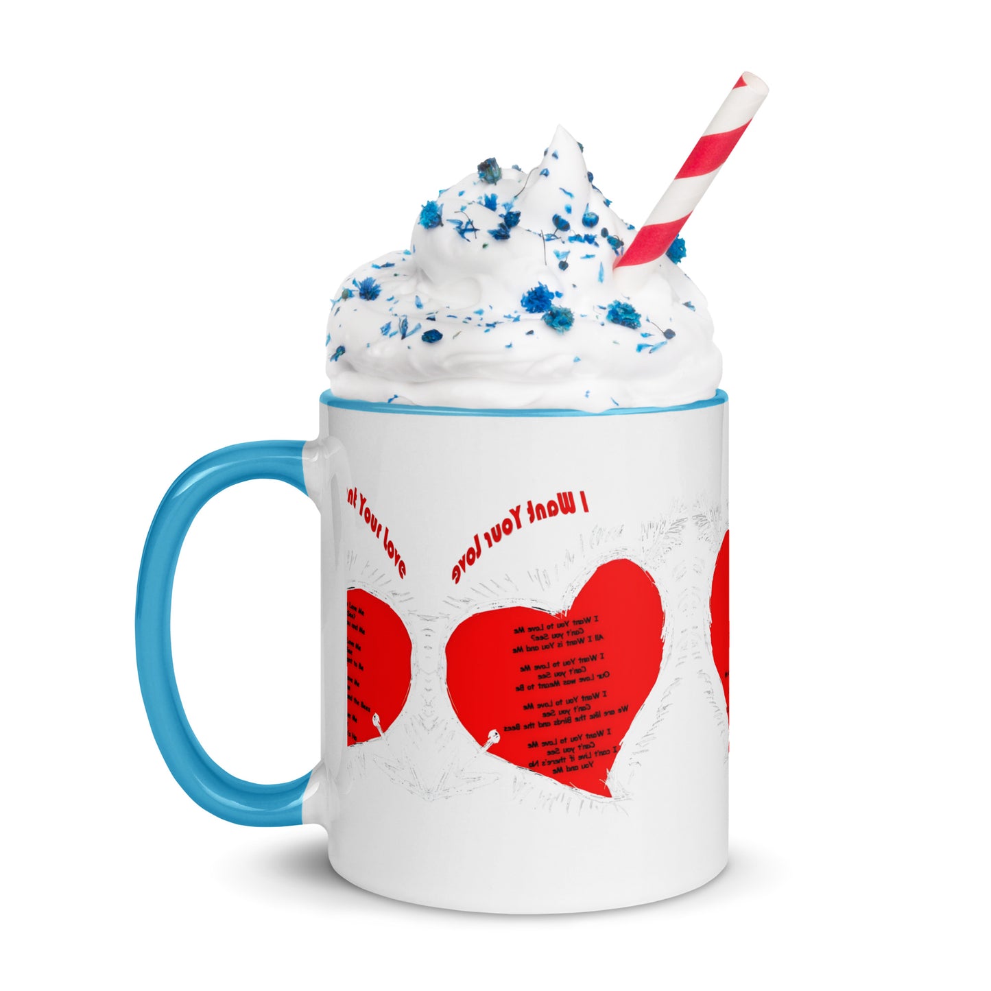 I Want Your Love Mug with Color Inside