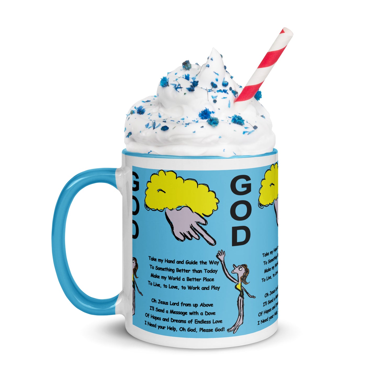 God Mug with Color Inside