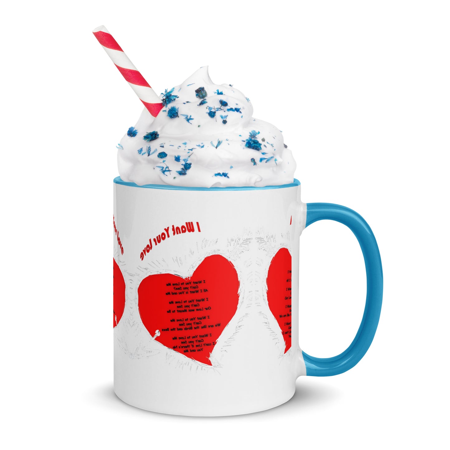 I Want Your Love Mug with Color Inside