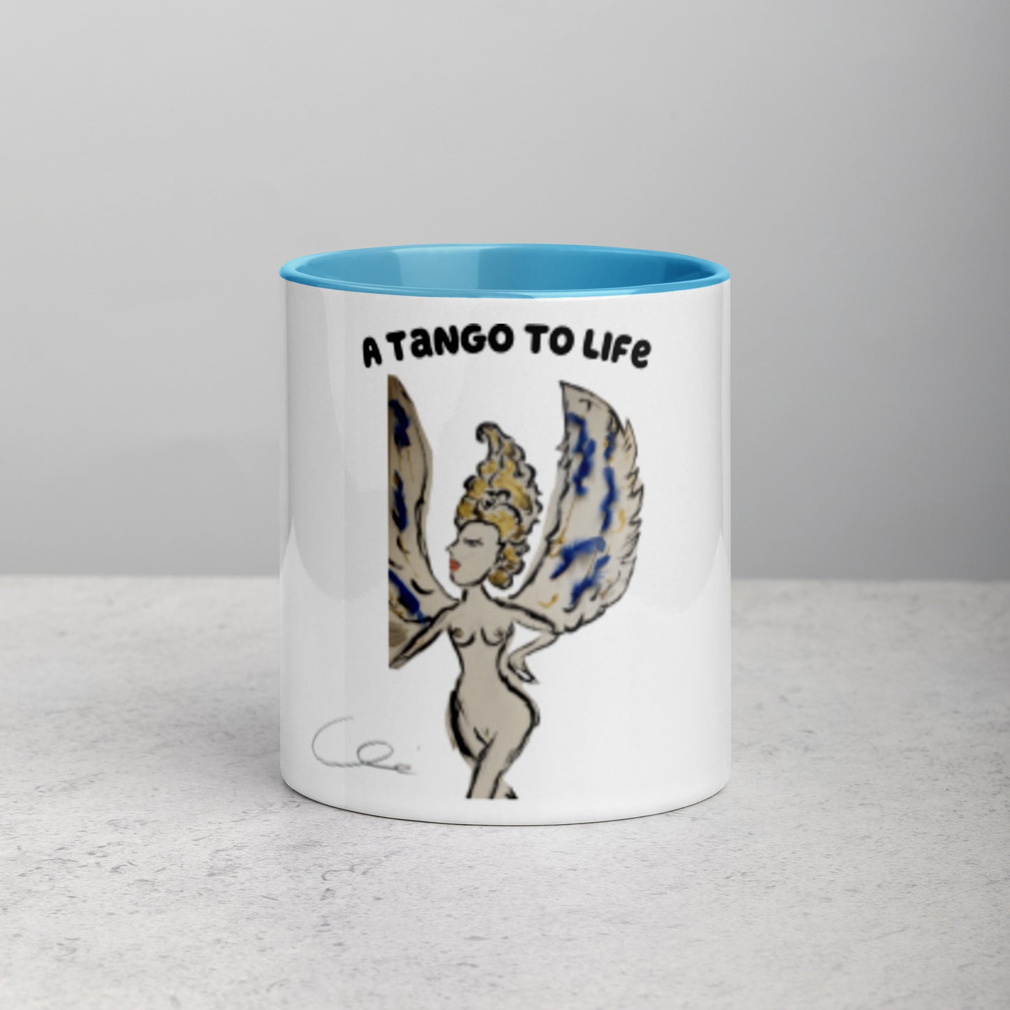 Stuck Up Mug with Color Inside - A Tango to Life