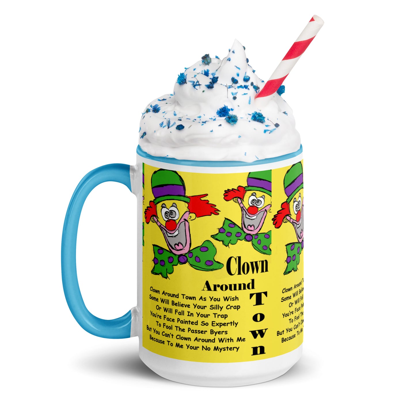 Clown Around Town Mug with Color Inside