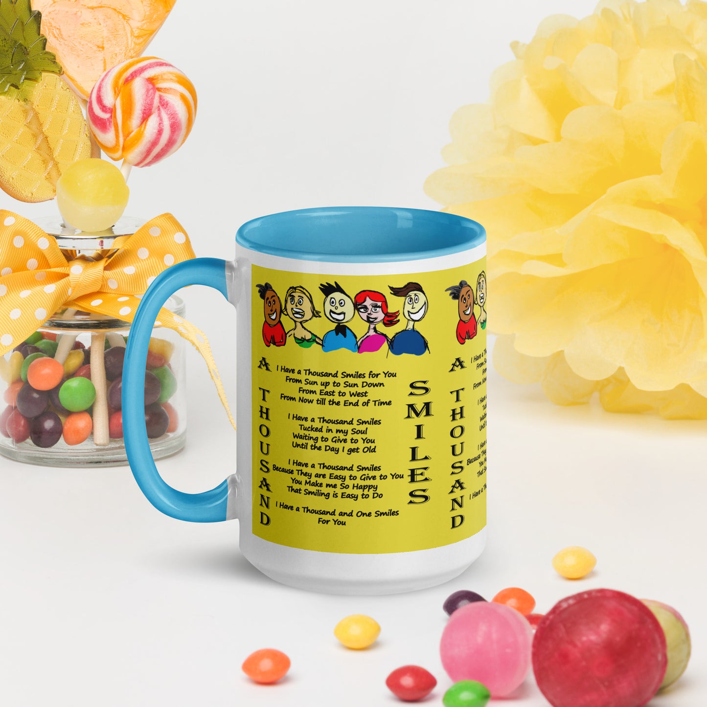 A Thousand Smiles Mug with Color Inside