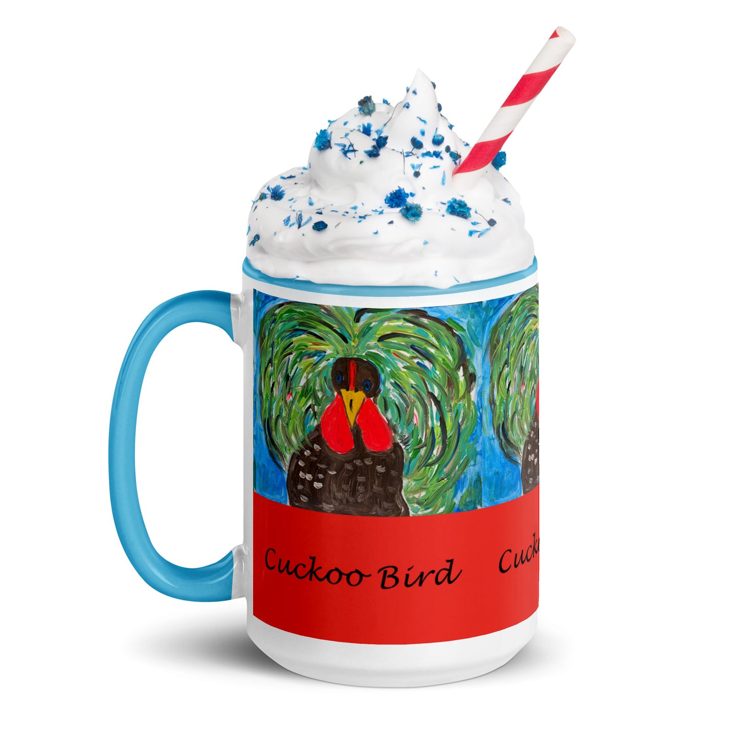 Cuckoo Bird Mug with Color Inside