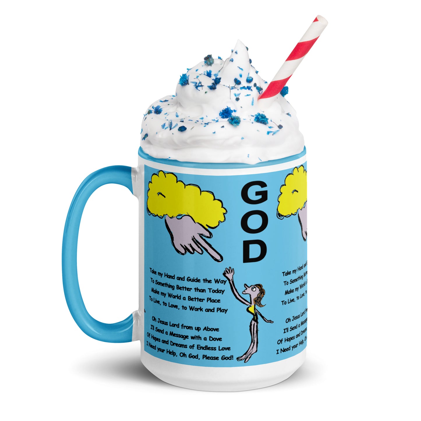 God Mug with Color Inside