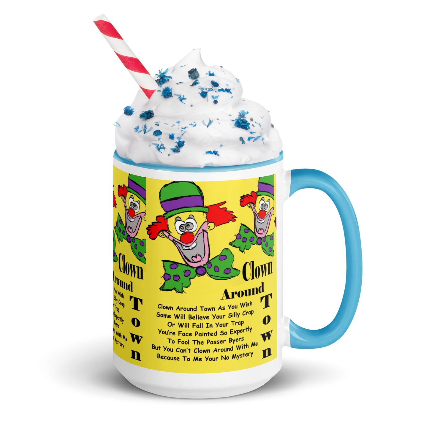 Clown Around Town Mug with Color Inside