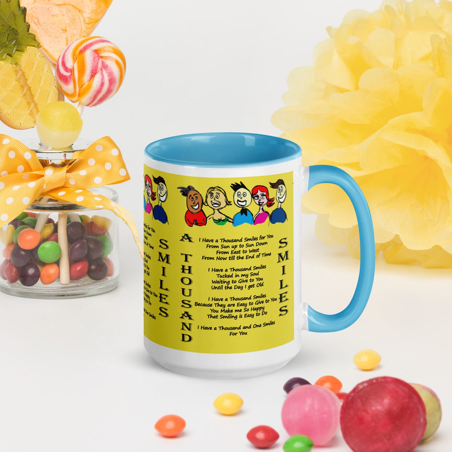 A Thousand Smiles Mug with Color Inside