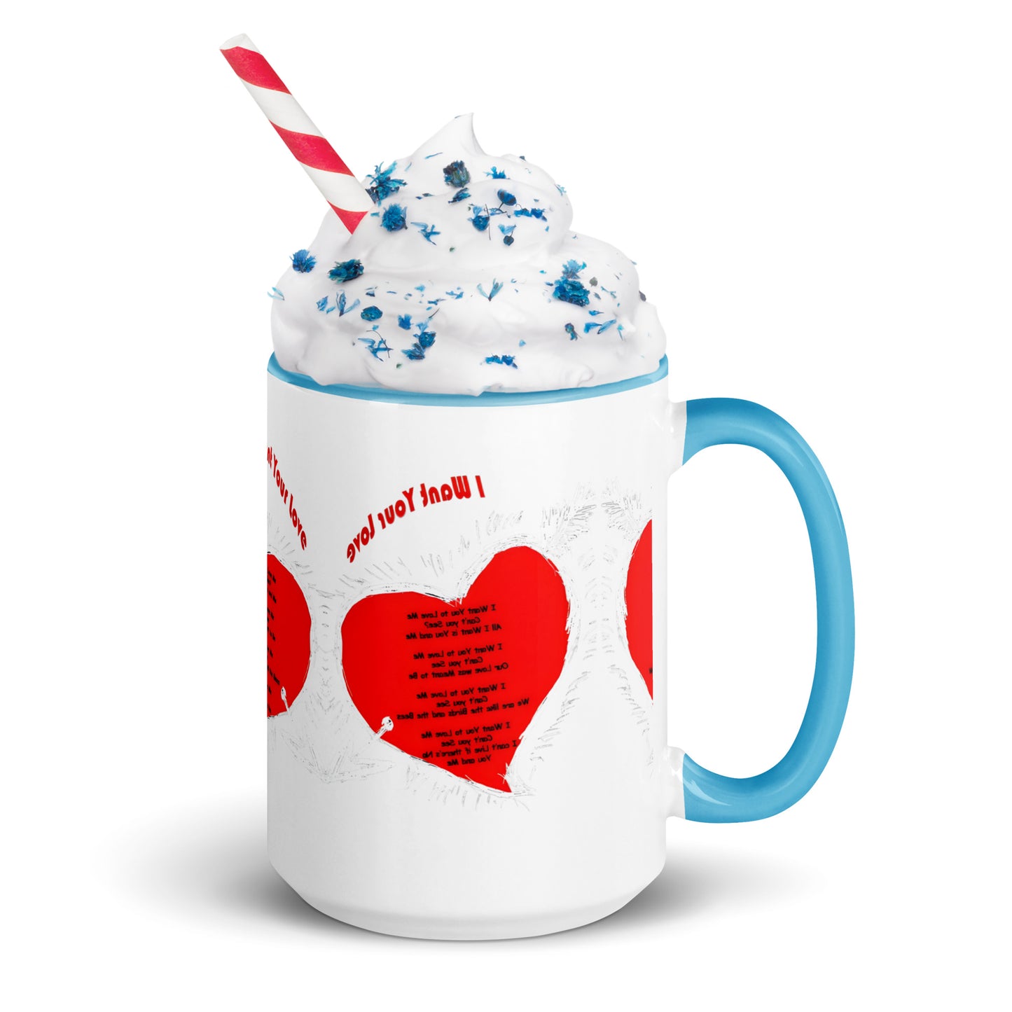 I Want Your Love Mug with Color Inside