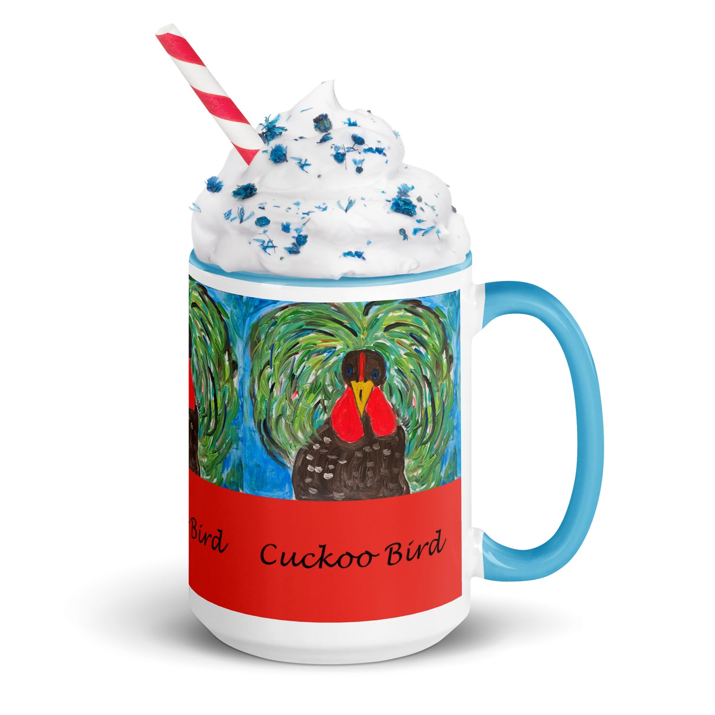 Cuckoo Bird Mug with Color Inside