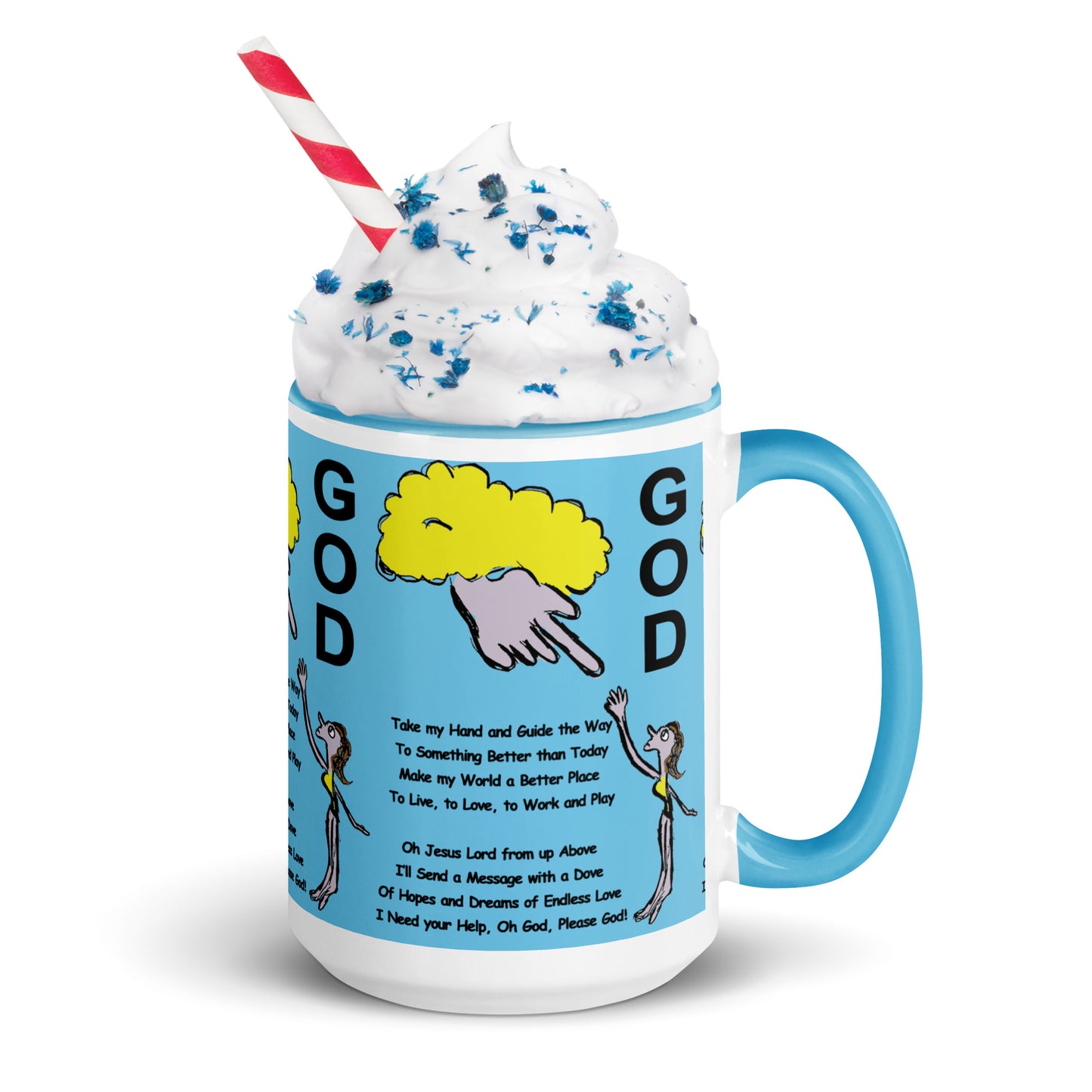 God Mug with Color Inside