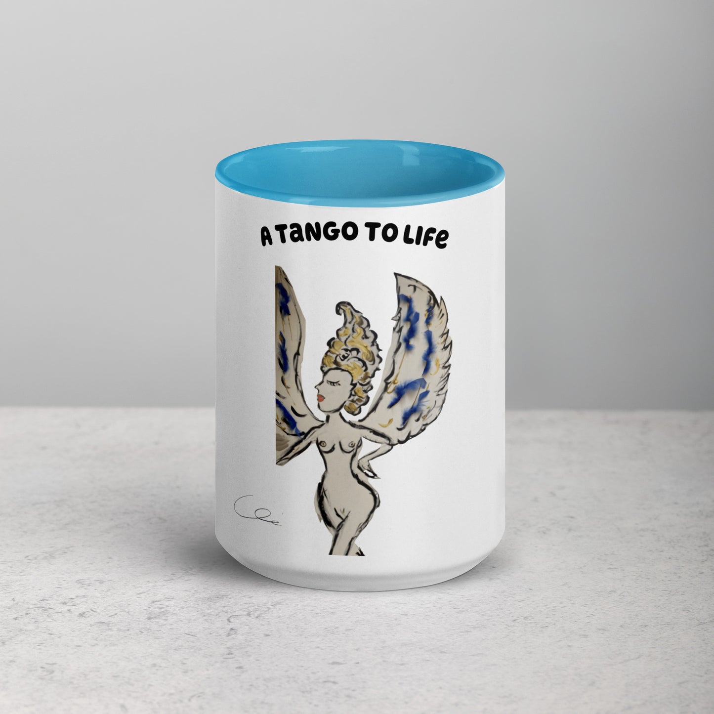 Stuck Up Mug with Color Inside - A Tango to Life