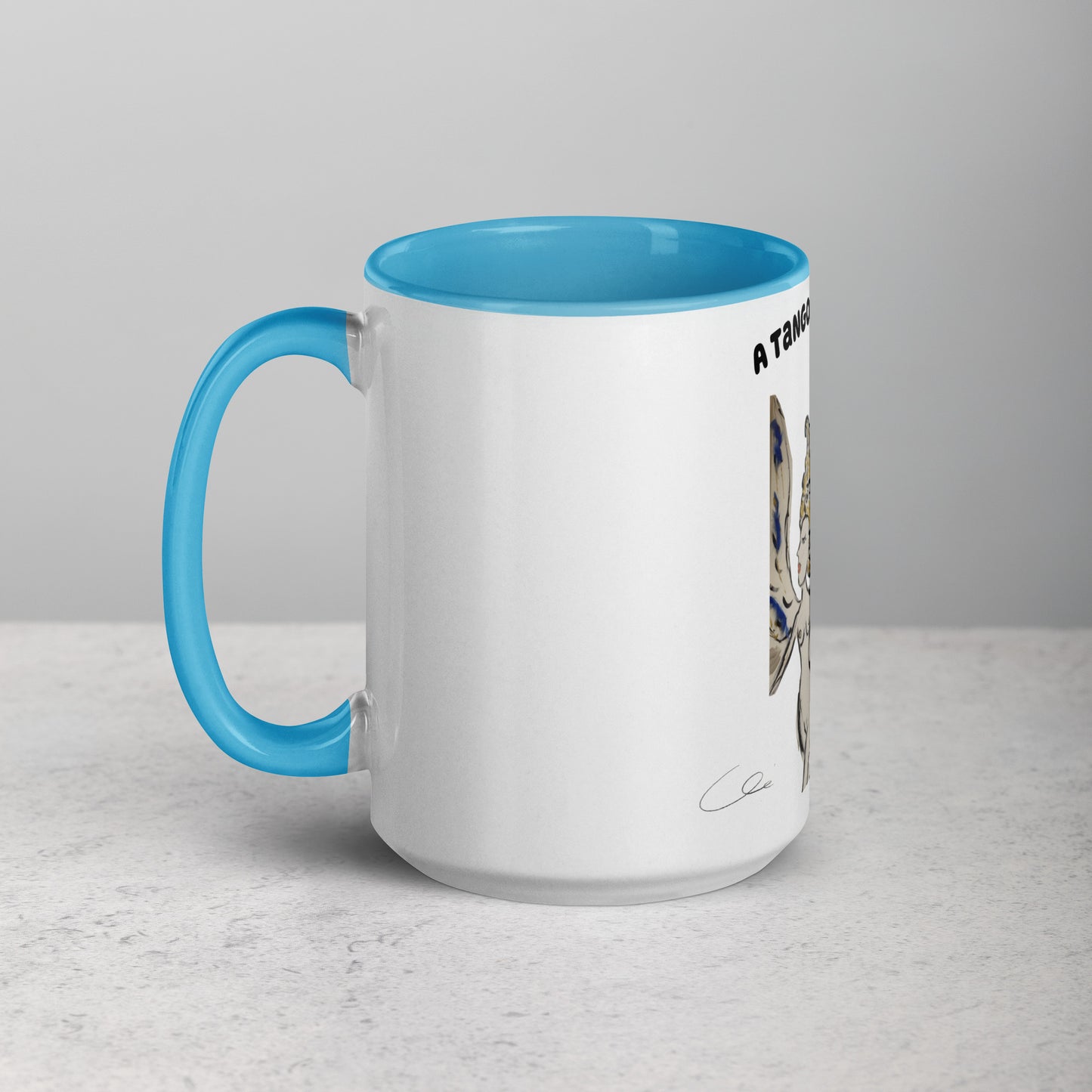 Stuck Up Mug with Color Inside - A Tango to Life