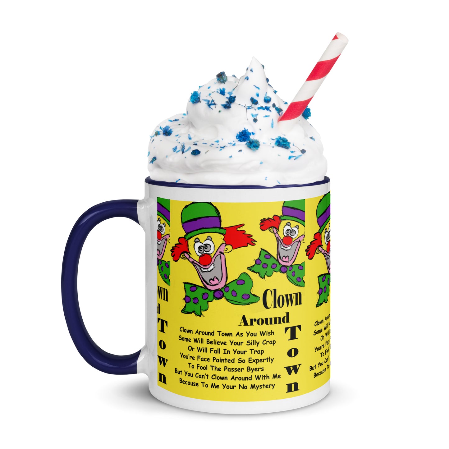 Clown Around Town Mug with Color Inside