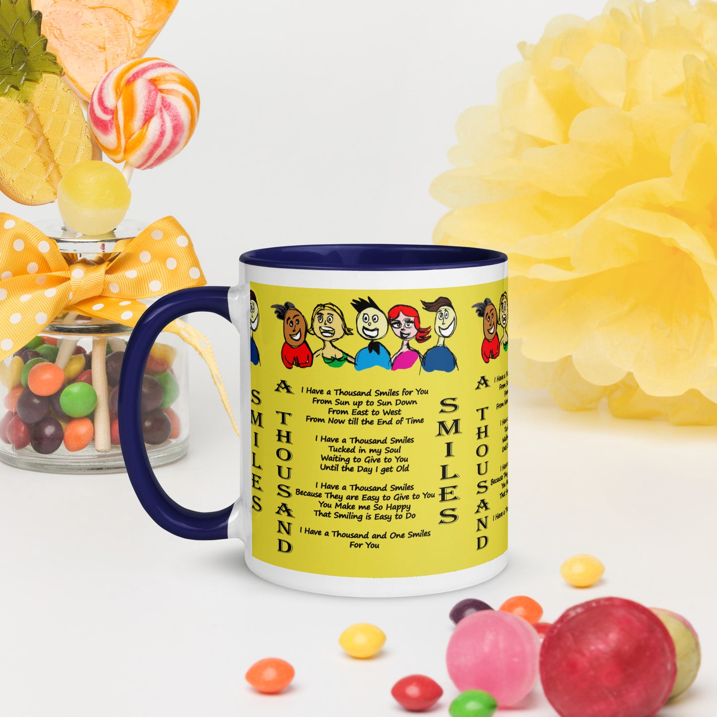 A Thousand Smiles Mug with Color Inside