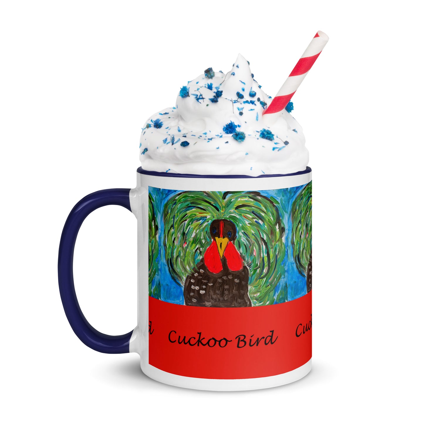 Cuckoo Bird Mug with Color Inside