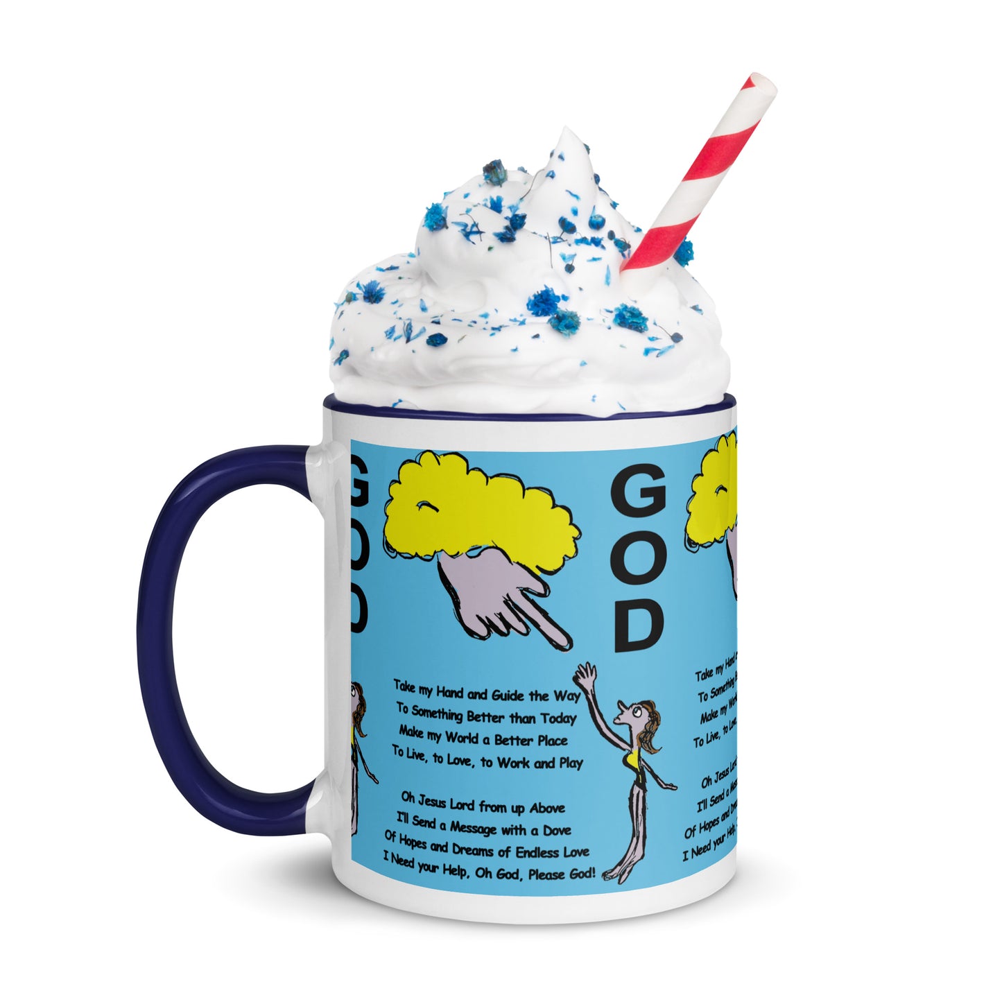 God Mug with Color Inside