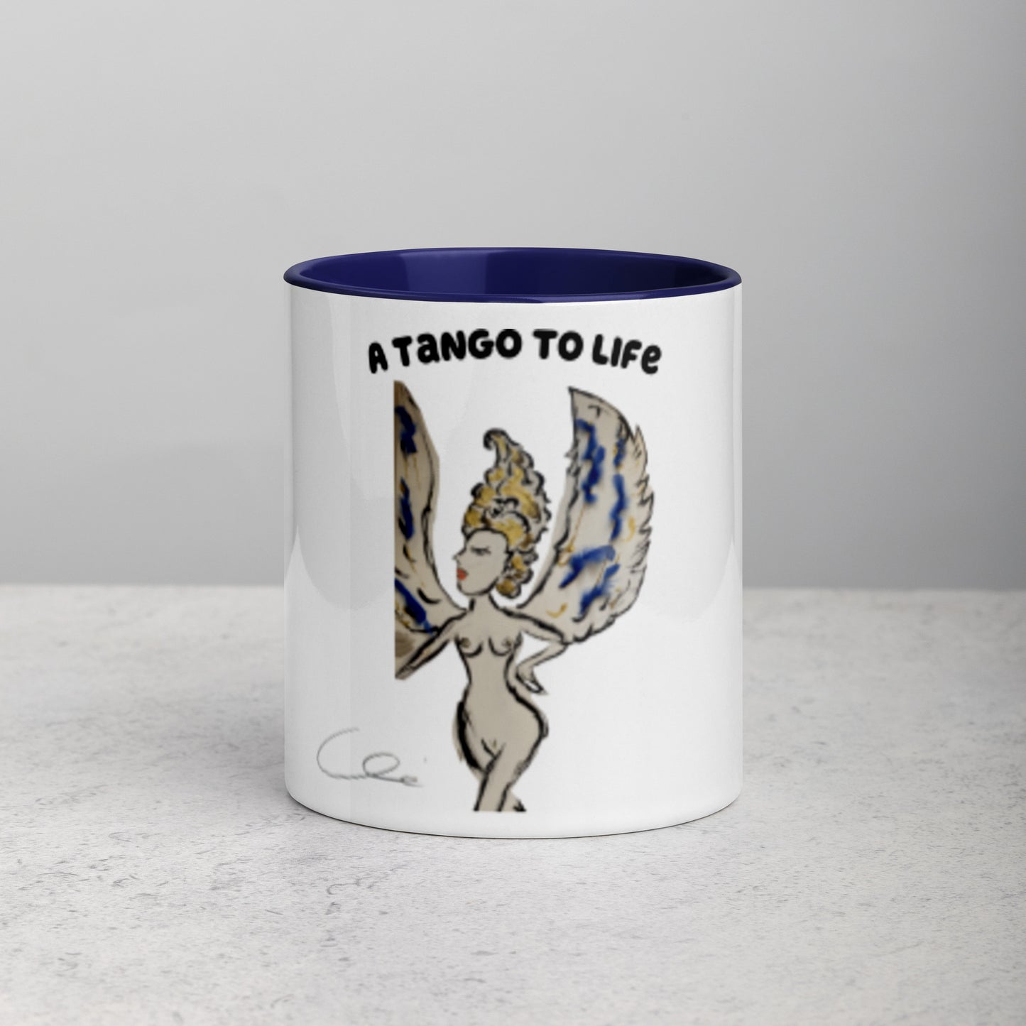 Stuck Up Mug with Color Inside - A Tango to Life