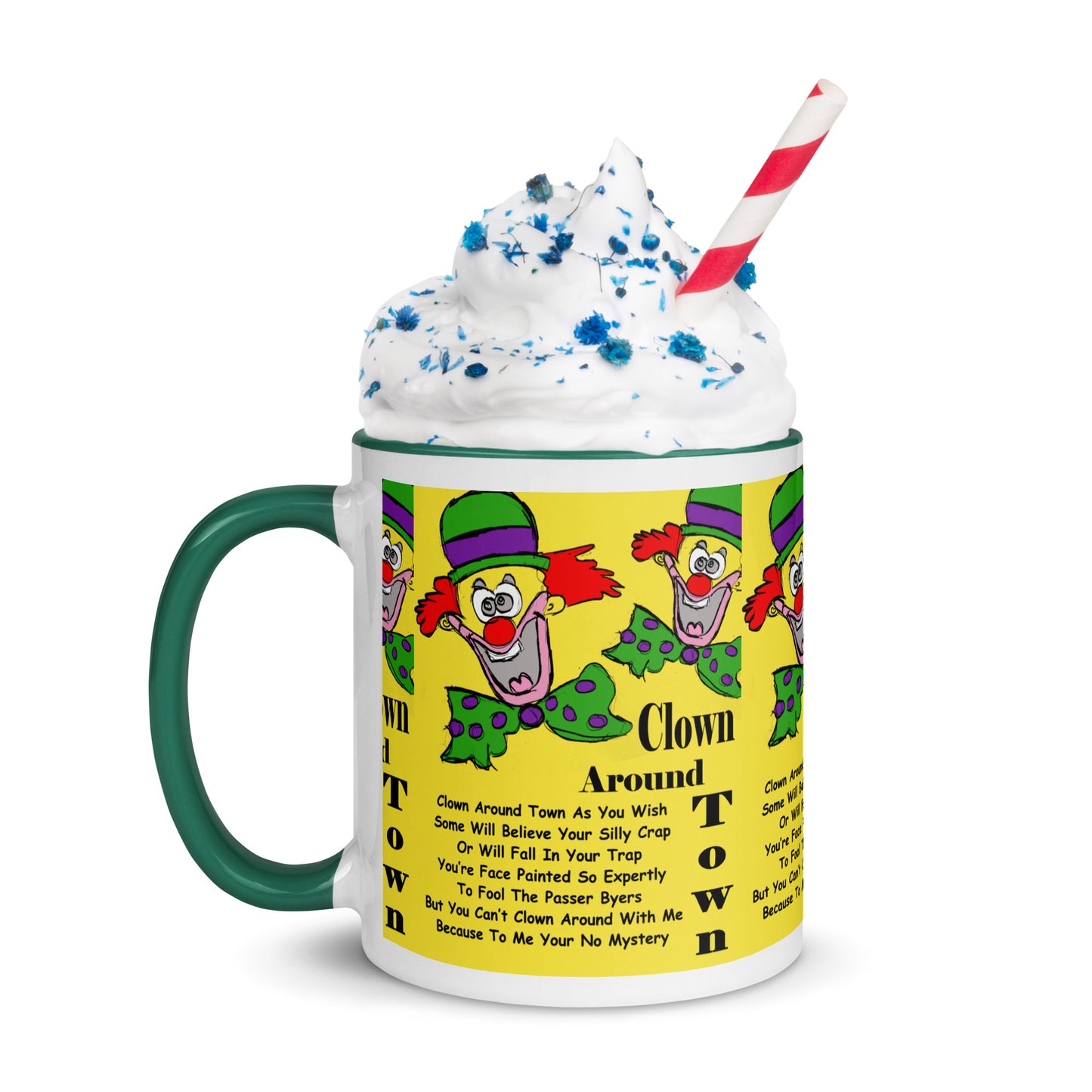 Clown Around Town Mug with Color Inside