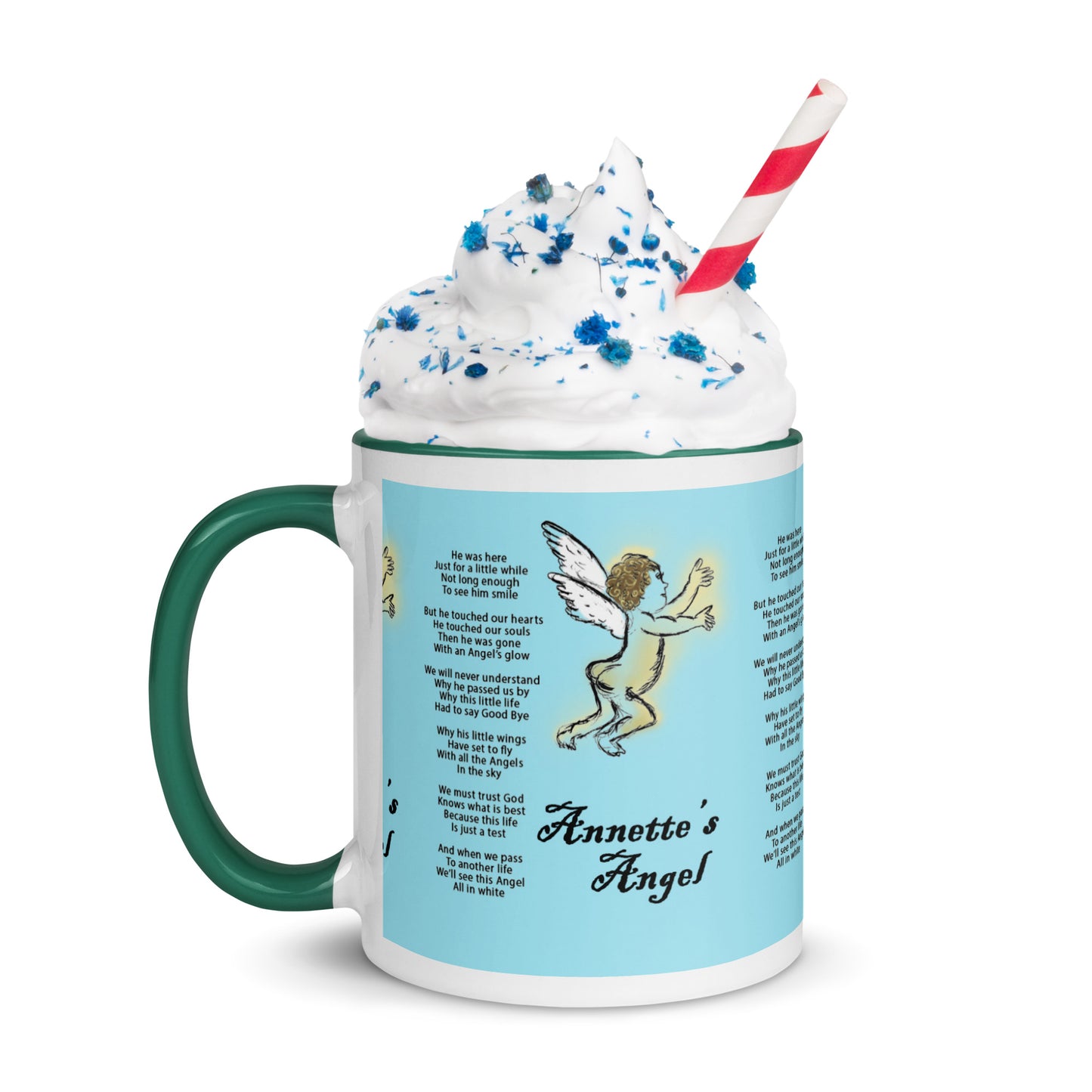 Annette's  Angel Mug with Color Inside