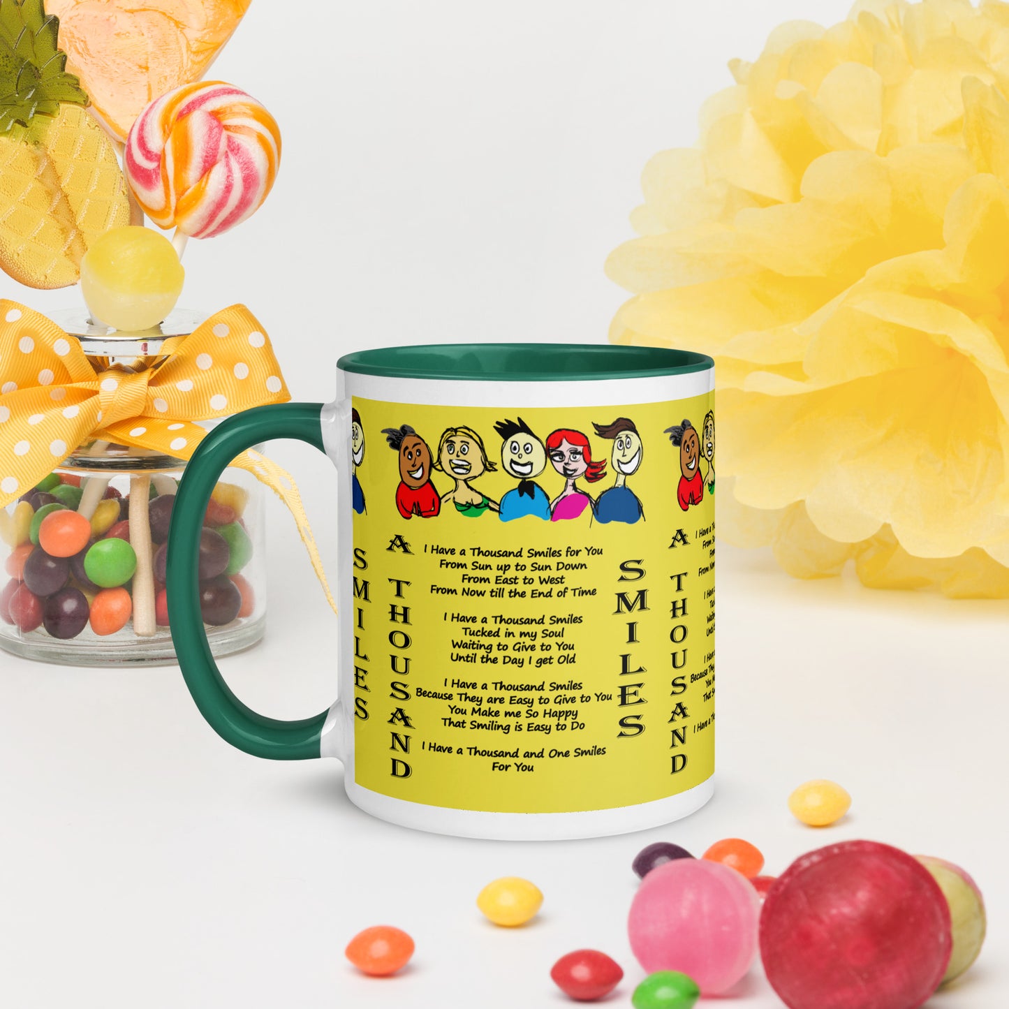 A Thousand Smiles Mug with Color Inside