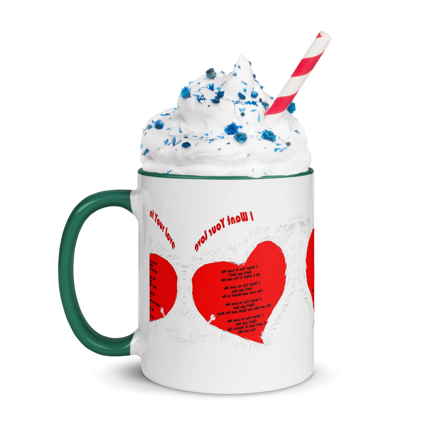 I Want Your Love Mug with Color Inside