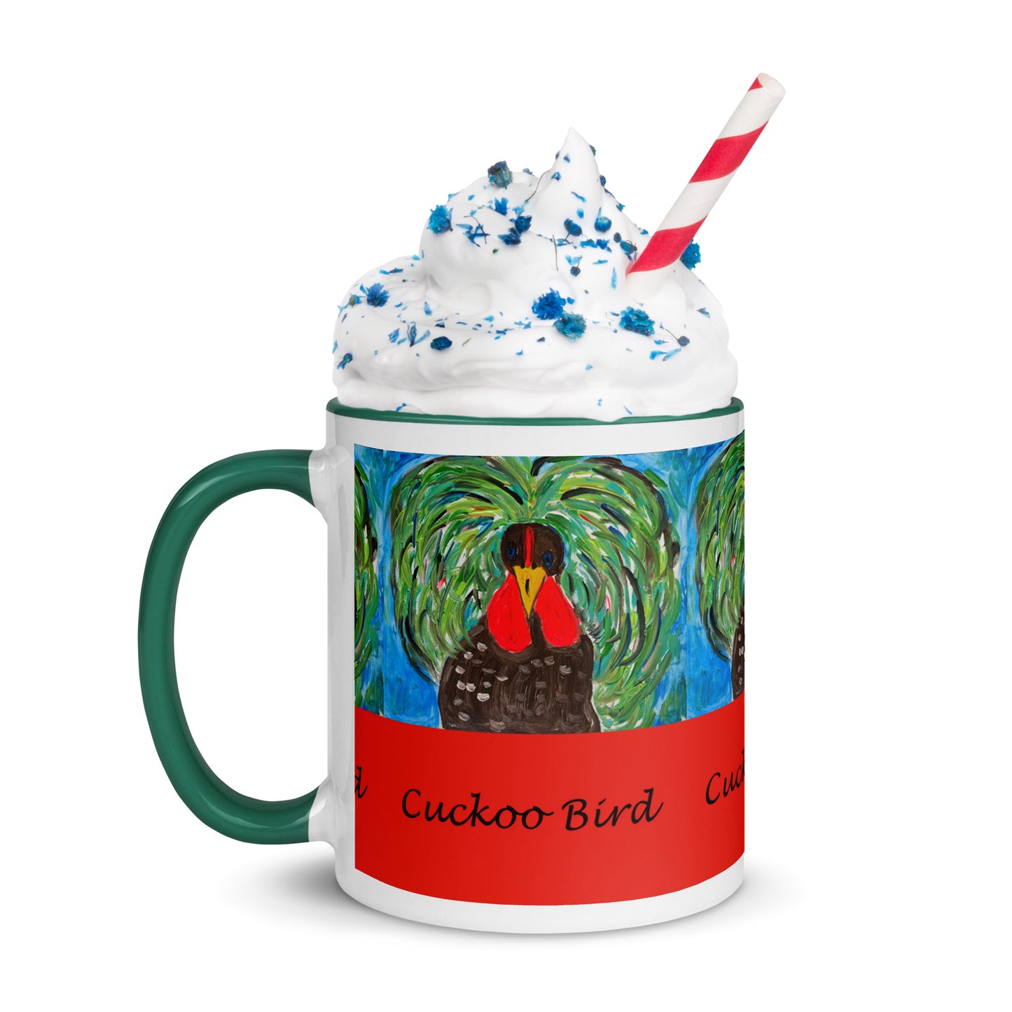 Cuckoo Bird Mug with Color Inside