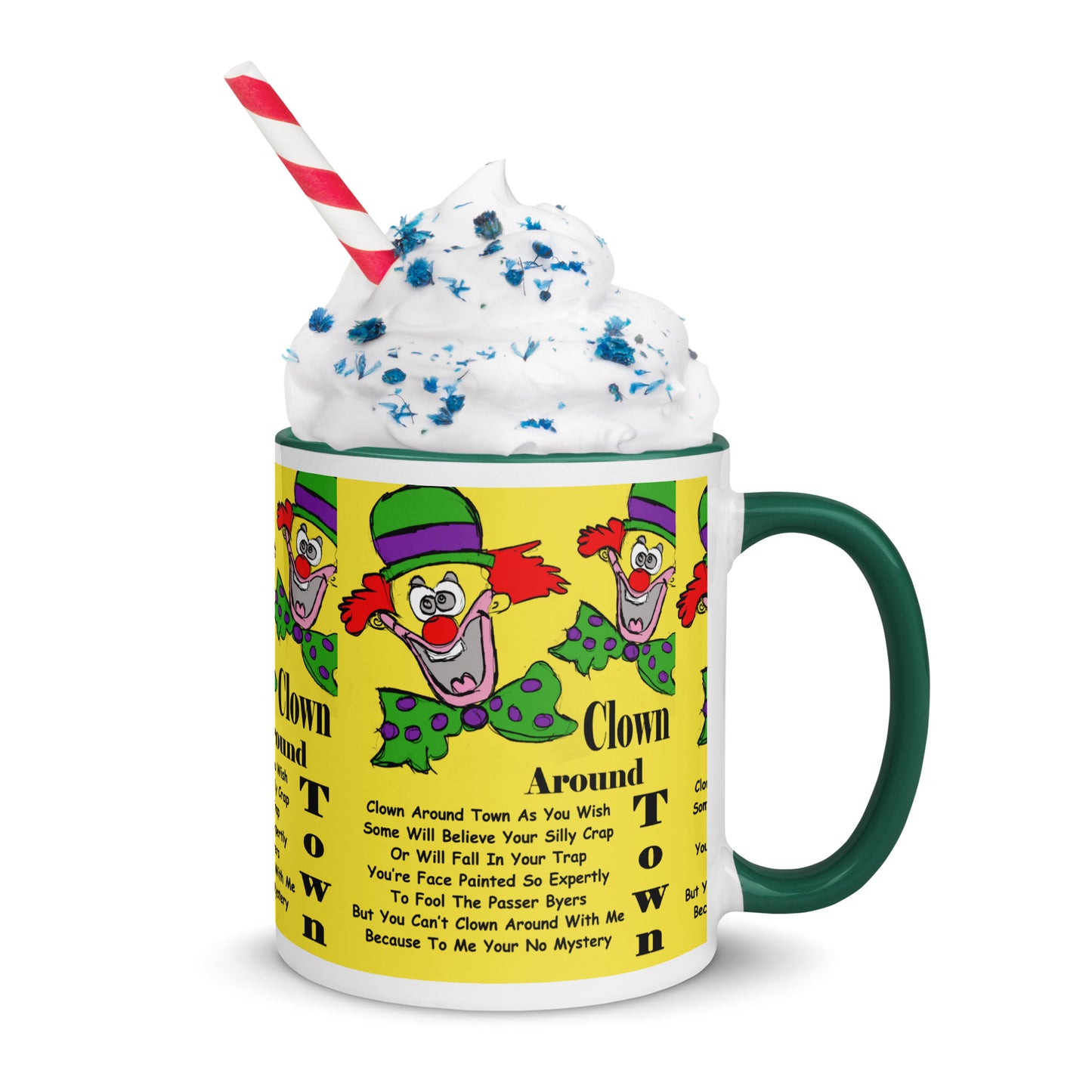 Clown Around Town Mug with Color Inside