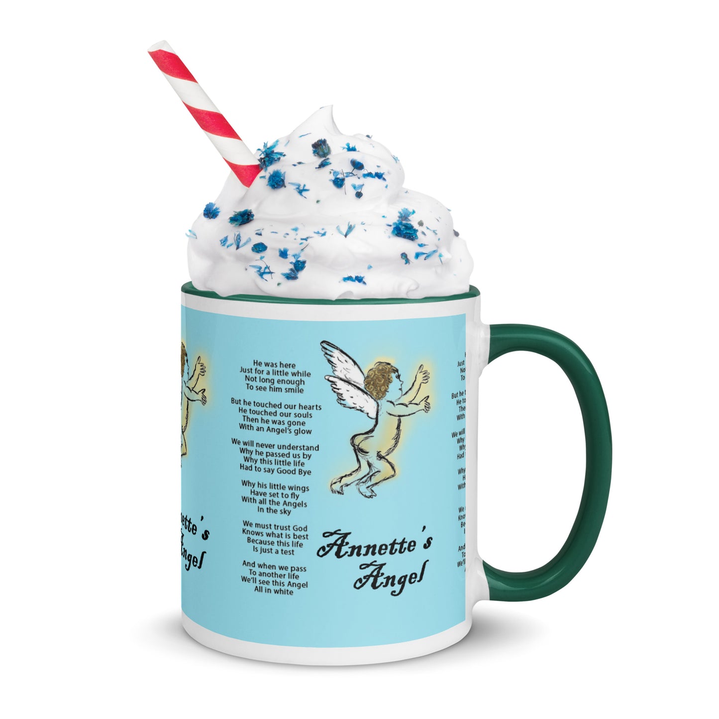 Annette's  Angel Mug with Color Inside