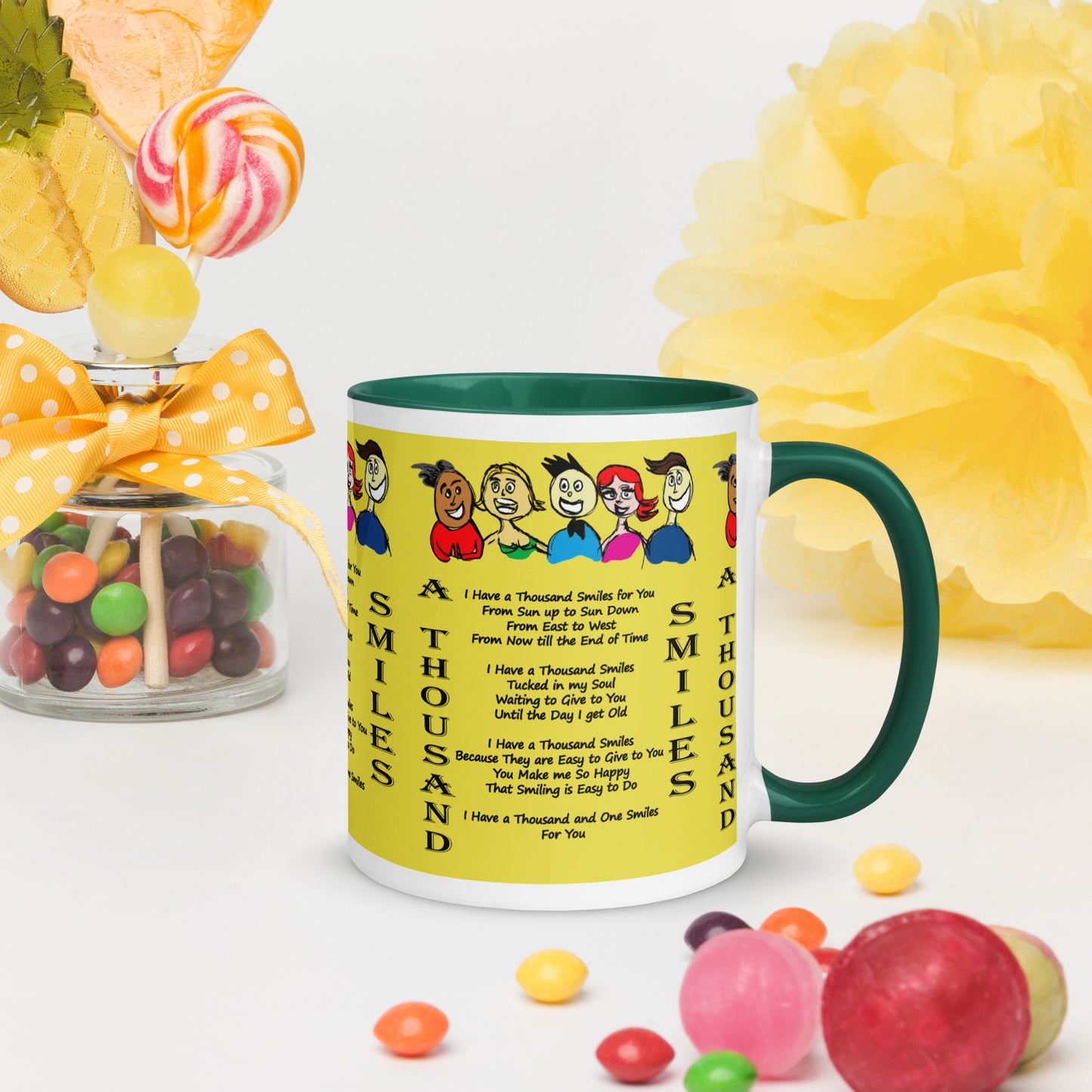 A Thousand Smiles Mug with Color Inside