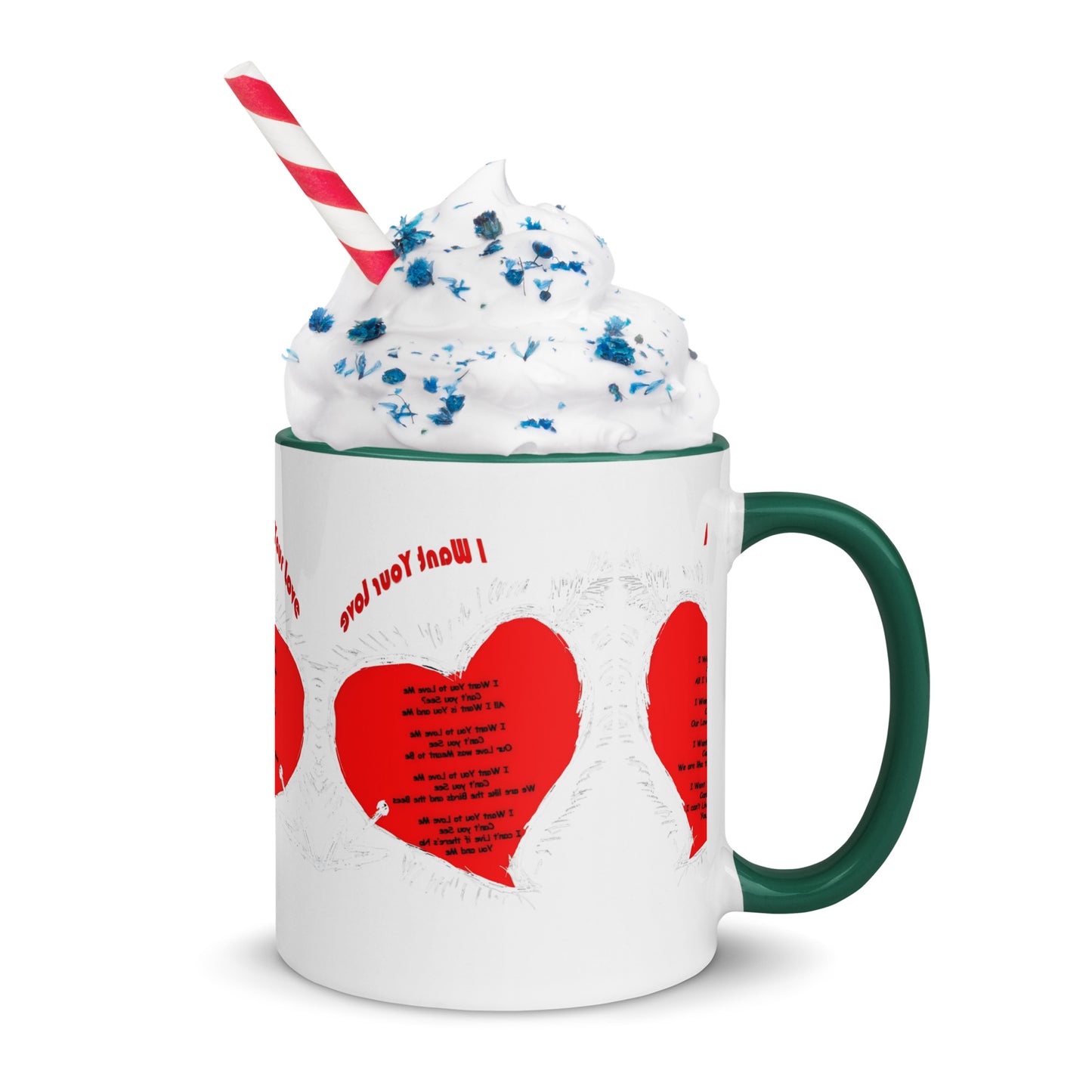 I Want Your Love Mug with Color Inside