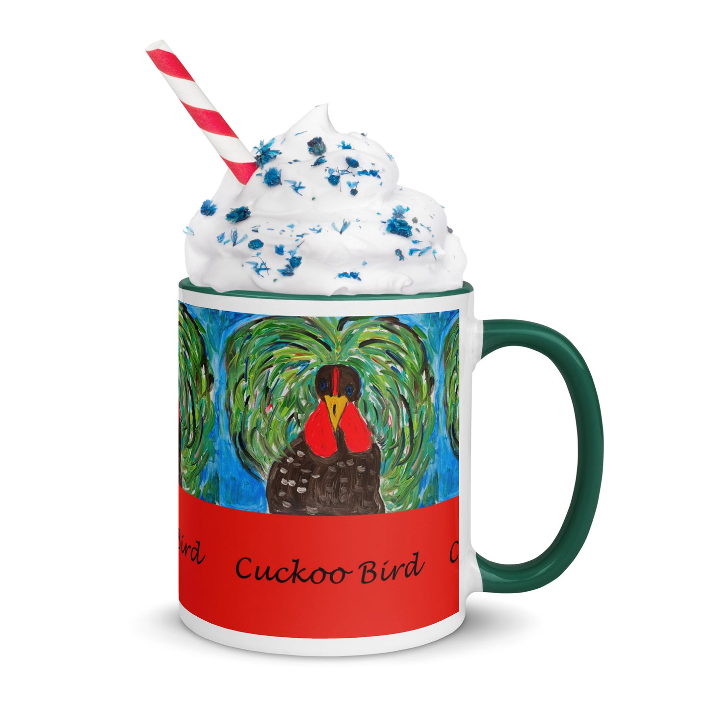 Cuckoo Bird Mug with Color Inside