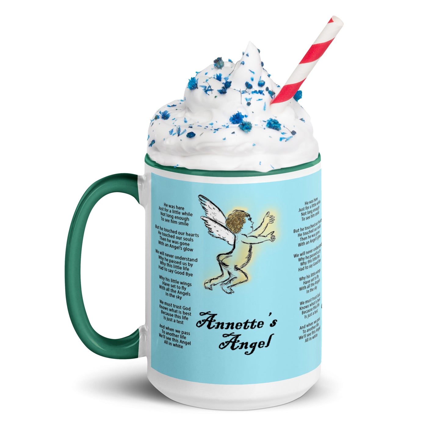 Annette's  Angel Mug with Color Inside