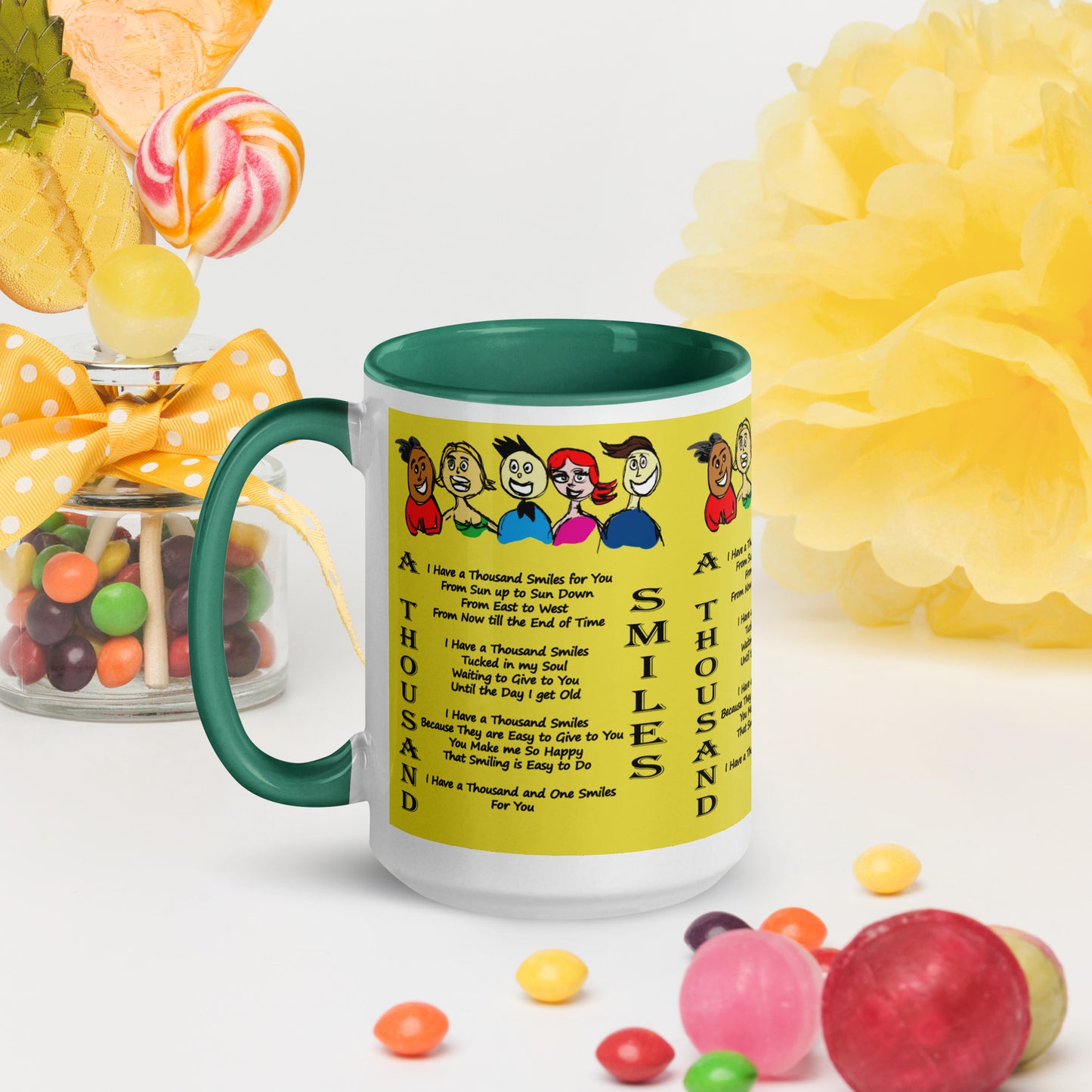 A Thousand Smiles Mug with Color Inside