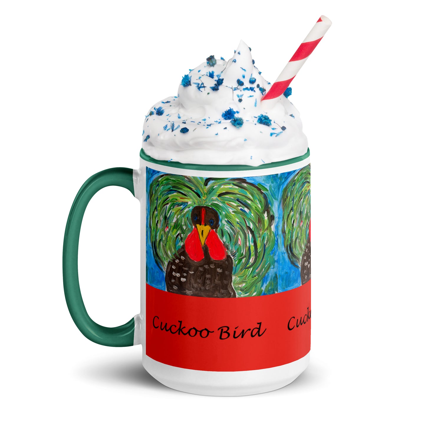 Cuckoo Bird Mug with Color Inside